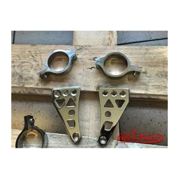 cafe 4 racer - Headlight holder 41mm chrome - Cafe4Racer Headlights brackets & holders 