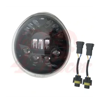 cafe 4 racer - Oval Harley style Headlight Led Headlamps insert black - Cafe4Racer LED Headlight & inserts 