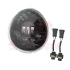 cafe 4 racer - Oval Harley style Headlight Led Headlamps insert black - Cafe4Racer LED Headlight & inserts 