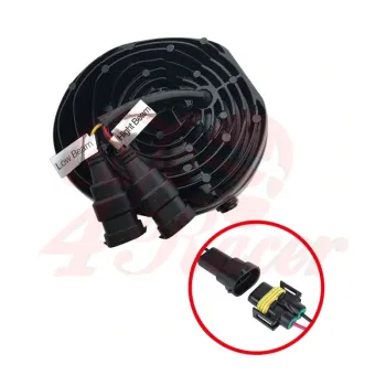 cafe 4 racer - Oval Harley style Headlight Led Headlamps insert black - Cafe4Racer LED Headlight & inserts 