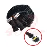 cafe 4 racer - Oval Harley style Headlight Led Headlamps insert black - Cafe4Racer LED Headlight & inserts 
