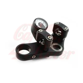 cafe 4 racer - Top Triple Tree Clamp “Scram” K100 & K75 – 41,3mm Forks anodized black - Rebelmoto BMW K75 K100 41,3mm 