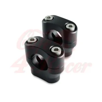 cafe 4 racer - Konzola držiak riadítok 22mm Výška 32mm čierne - Rebelmoto Svorky &  stúpačky na riaditká 