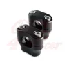 cafe 4 racer - Risers 28.6mm Height 32mm anodized black - Rebelmoto Clamp Kit & Risers 