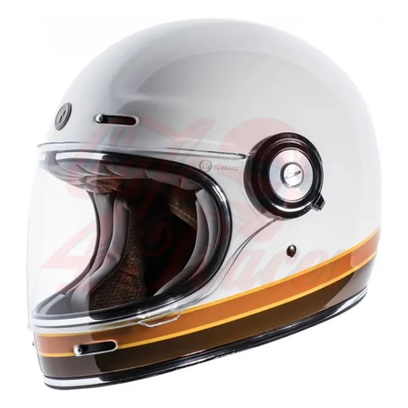cafe 4 racer - T-1 TORC  Retro Full Face Helmet Iso Bars - TORC Helmets  T-1 