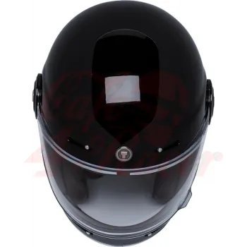 cafe 4 racer - T-1 TORC  Retro Full Face Helmet  Flat Black - TORC Helmets  T-1 