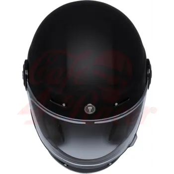 cafe 4 racer - T-1 TORC  Retro Full Face Helmet  Flat Black - TORC Helmets  T-1 