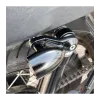 cafe 4 racer - MOTONE TRILINE Indicator/Turn Signal Ribbed Brackets - Top Shock Mount - Black - Motone Triumph Bonneville 