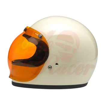 cafe 4 racer - Biltwell Bubble shield oranžový pevný Anti Fog - BILTWELL Optika a masky pro přilby 