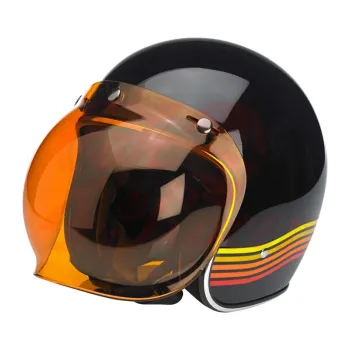 cafe 4 racer - Biltwell Bubble štít oranžový solid Anti Fog - BILTWELL  Optika a masky pre helmy  