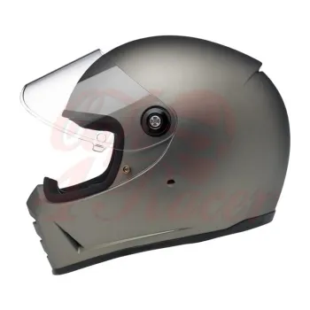 cafe 4 racer - Biltwell Lane Splitter helma integrálna matná titanium - BILTWELL Biltwell Lane Splitter 