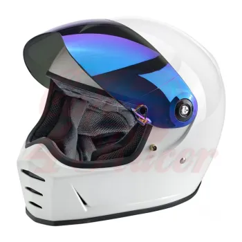cafe 4 racer - Biltwell Lane Splitter Shield Rainbow Mirror Shield - BILTWELL Optika a masky pro přilby 