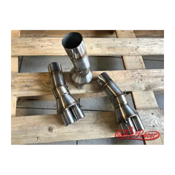 cafe 4 racer - BMW K100 style 66 black inox + collector4to1 - Cafe4Racer K100 exhaust parts 