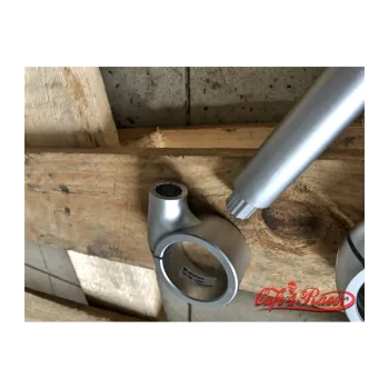 cafe 4 racer - Rebelmoto Clip-Ons Low Rise clip-ons series SILVER - Rebelmoto Cafe Racer clip-ons 