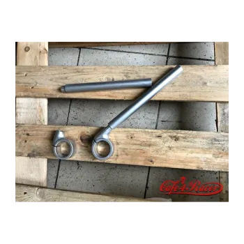 cafe 4 racer - Rebelmoto Clip-Ons Low Rise clip-ons series SILVER - Rebelmoto Cafe Racer clip-ons 