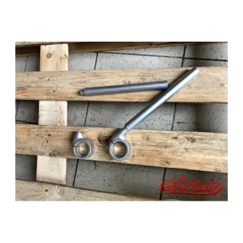 cafe 4 racer - Rebelmoto Clip-Ons Low Rise clip-ons series SILVER - Rebelmoto Cafe Racer clip-ons 