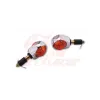 cafe 4 racer - SHIN YO bar-end-indicator BULLS´ EYE Chrome - red lens - Shin Yo Bar end indicators 4054783023790