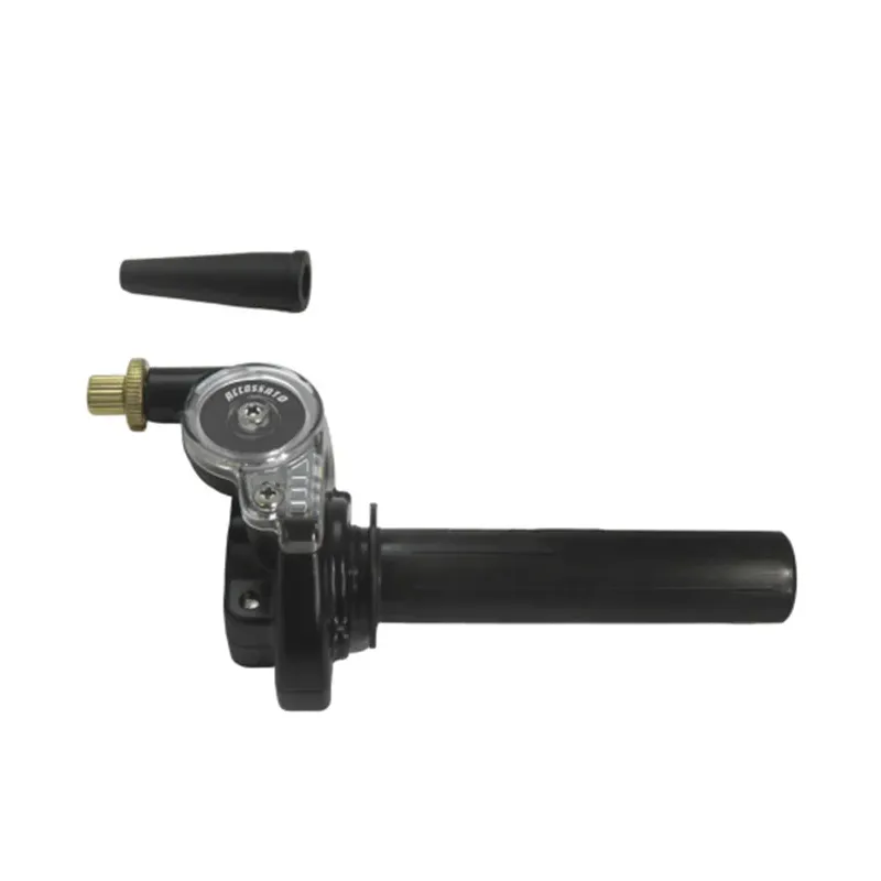 cafe 4 racer - Single-cable throttle control For Street Bikes and Superbikes with Black GR001 Grips - Accossato  Rukojeti plynu 