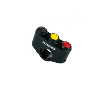 cafe 4 racer - 12 mm Push Button Polished - Rebelmoto Universal 