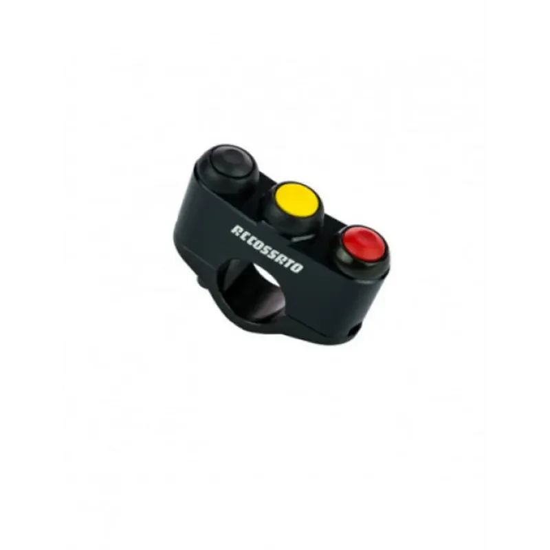 cafe 4 racer - Accossato Customized Racing 3-key button panel CNC-worked Right/Left Side - Accossato  Universal 