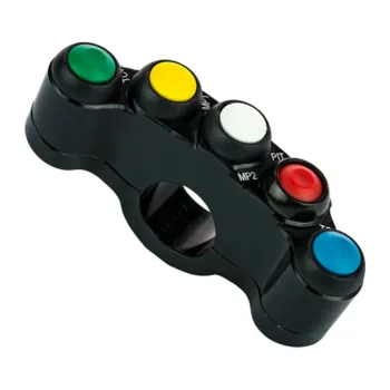 cafe 4 racer - 12 mm Push Button Polished - Rebelmoto Universal 