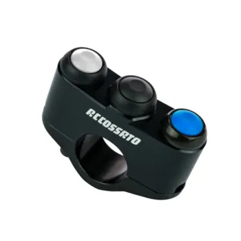 cafe 4 racer - Accossato Racing 2-key button panel CNC-worked Right Side - Accossato  Universal 