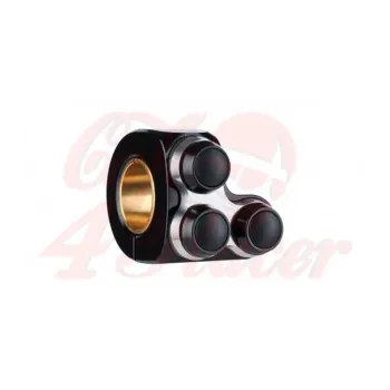 cafe 4 racer - Motogadget MO-Switch BASIC 3 tlačidlový Ľavá strana čierno strieborné 22mm 7/8" alebo 1" - Motogadget 22mm / 7/8 inch 4054783544547