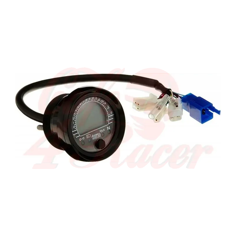 cafe 4 racer - Acewell MD052-353S chrome ring 52mm - Acewell  Digital speedometers 