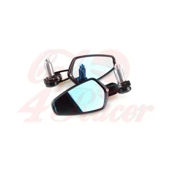 cafe 4 racer - Handle Bar End Side Mirrors CNC CR5 - Cafe4Racer Bar end mirrors 