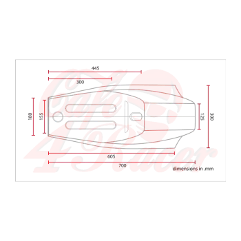 cafe 4 racer - Univerzální zásobník plochých kolejnic SCR14 - Cafe4Racer Částečně čalouněné 