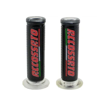 cafe 4 racer - Rubber grip "Select2" blue - HS MOTO Germany 22mm &  7/8 inch 4251352632579