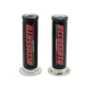 cafe 4 racer - Pair of Racing Grips With Red Accossato Sign - Made In Italy - Accossato  22mm &  7/8 inch 