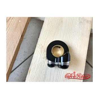 cafe 4 racer - Motogadget MO-Switch BASIC 3 push button LEFT side Black/Silver 22mm 7/8" or 1" - Motogadget 22mm / 7/8 inch 4054783544547