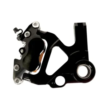 cafe 4 racer - Kit Front Left Brake Caliper PZ014 and Mounting Bracket for Vespa - Accossato  Brake Flange Kit 