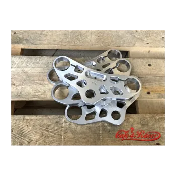 cafe 4 racer - Top triple tree clamp upper / fork yoke for K75/K100 RS RT LT (82-90) Motoscope mini - Scheffers Engineering BMW K75 K100  41,3mm 
