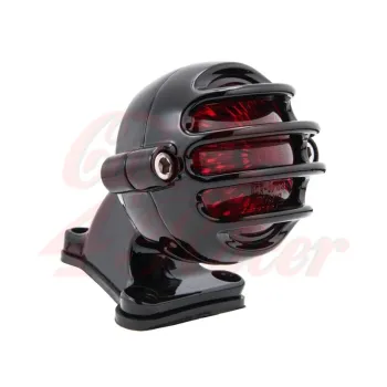 cafe 4 racer - Lecter Tail Light + Fender Mount Kit - Black - Motone LED Rear lights 
