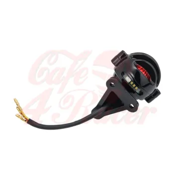 cafe 4 racer - Lecter Tail Light + Fender Mount Kit - Black - Motone LED Rear lights 