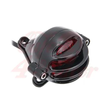 cafe 4 racer - Lecter Tail Light + Fender Mount Kit - Black - Motone LED Rear lights 