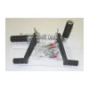 cafe 4 racer - TAROZZI Universal rear sets for cafe racer  - adaptable footpegs SILVER/BLACK - Paolo Tarozzi  Rearsets 