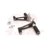 cafe 4 racer - TAROZZI  Universal rear sets for cafe racer  - fixed footpegs  SILVER/BLACK - Paolo Tarozzi  Rearsets 