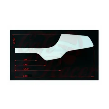 cafe 4 racer - JvB-moto Custom tail unit XL incl. tail light and tail light bracket - KEDO Fiberglass &  ABS 