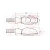cafe 4 racer - HIGHSIDER LED tail light, brake light, indicators LITTLE BRONX SILVER - Highsider 2in1 and 3in1  4054783560660