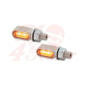 cafe 4 racer - HIGHSIDER LED tail light, brake light, indicators LITTLE BRONX SILVER - Highsider 2in1 and 3in1  4054783560660