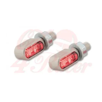 cafe 4 racer - HIGHSIDER LED tail light, brake light, indicators LITTLE BRONX SILVER - Highsider 2in1 and 3in1  4054783560660