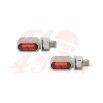 cafe 4 racer - HIGHSIDER LED tail light, brake light, indicators LITTLE BRONX SILVER - Highsider 2in1 and 3in1  4054783560660