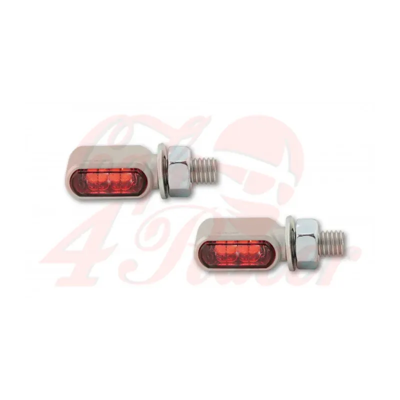 cafe 4 racer - HIGHSIDER LED tail light, brake light, indicators LITTLE BRONX SILVER - Highsider 2in1 and 3in1  4054783560660