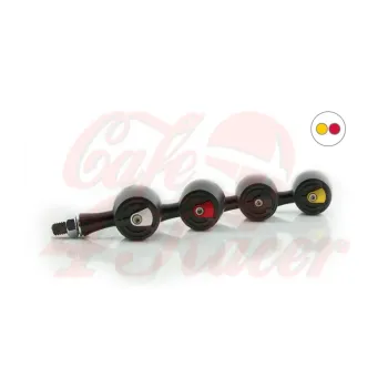 cafe 4 racer - HIGHSIDER CNC LED 3in1 Rear, brake, indicator light ENTERPRISE-EP1 Black back - Highsider 2in1 and 3in1 4054783346479