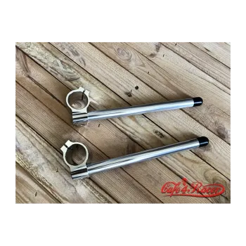 cafe 4 racer - Universal clip-ons 41mm Silver - Cafe4Racer Scrambler & CLIP-ONS handlebars 