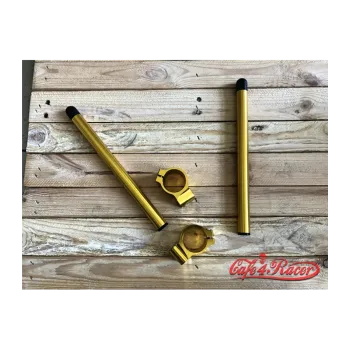 cafe 4 racer - Universal clip-ons 41mm Gold - Cafe4Racer Scrambler & CLIP-ONS handlebars 
