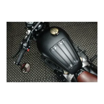 cafe 4 racer - Sada víčka nádrže Monza pro Triumph z mosazi - Motone Triumph Bonneville 